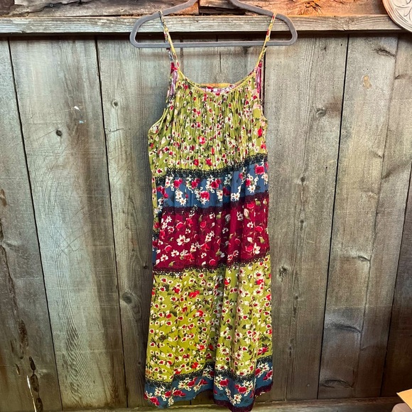 Casual and Lightweight Multi Pattern Dress with Adjustable Straps - Picture 1 of 8